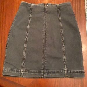 Free People Jean Skirt